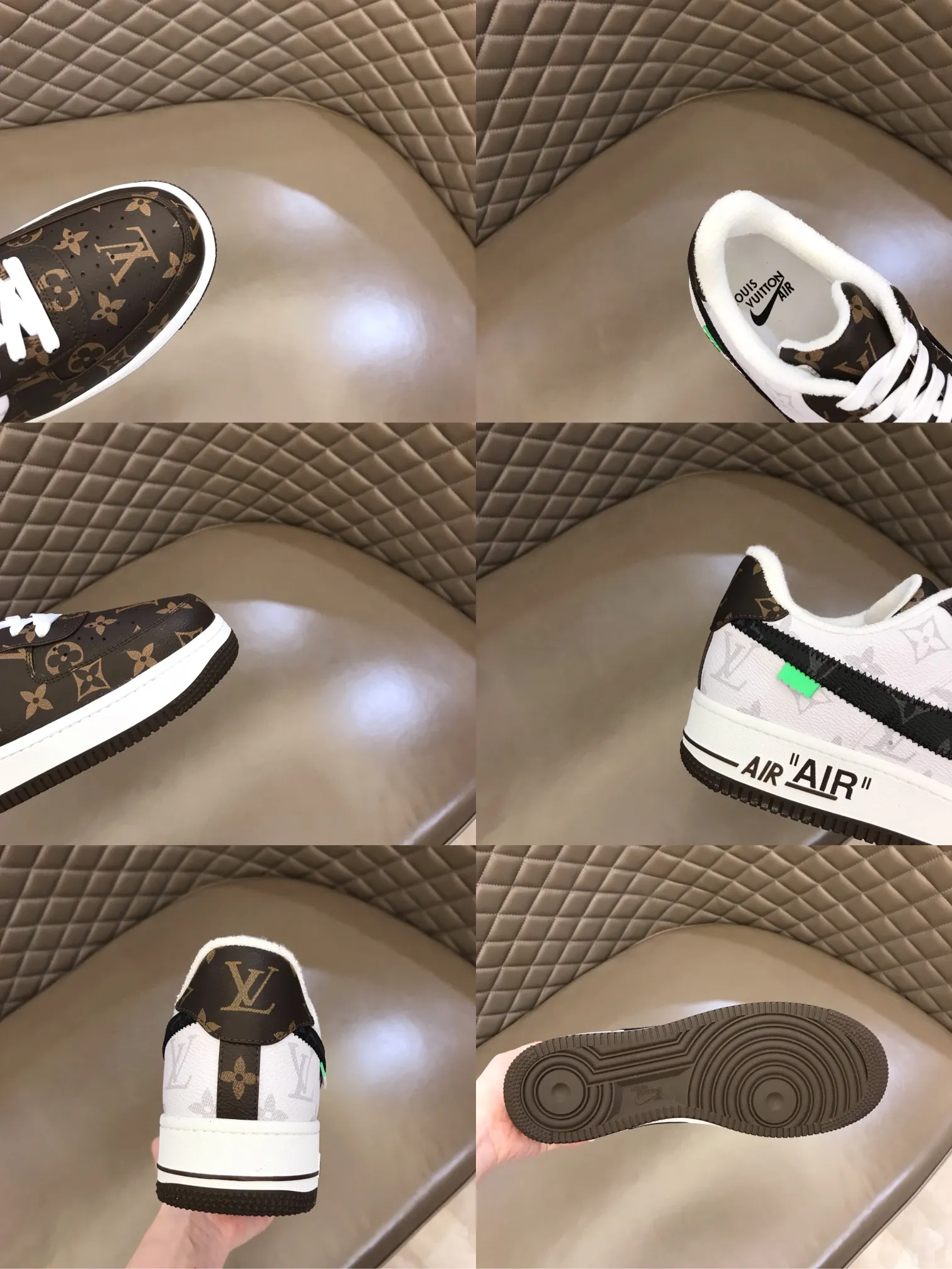 Men's shoes 💰p420 "*OUIS *UITTO*" x OFF-WHITE x Nike tripartite collaboration! Trendy and cool men's casual sports shoes with unrivaled color matching. The design idea basically continues the style of THE TEN. The Swoosh line and tongue label have a very familiar visual effect and are both fashionable and trendy! A must-have for fashionistas! The effect on your feet is absolutely stunning! (The original drawer packaging accessories are complete) Code number 38-45